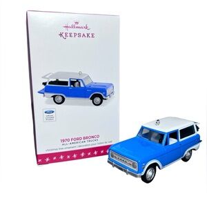 Hallmark 2016 NIB 1970 Ford Bronco All-American Trucks #22 Christmas Ornament